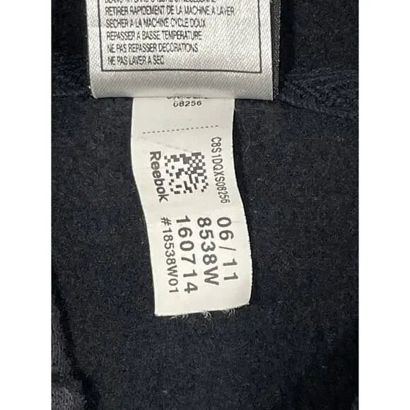 Reebok-Las Vegas Raiders Full Zip Fleece Jacket Silver & Black NFL Women’s Large - Picture 12 of 13